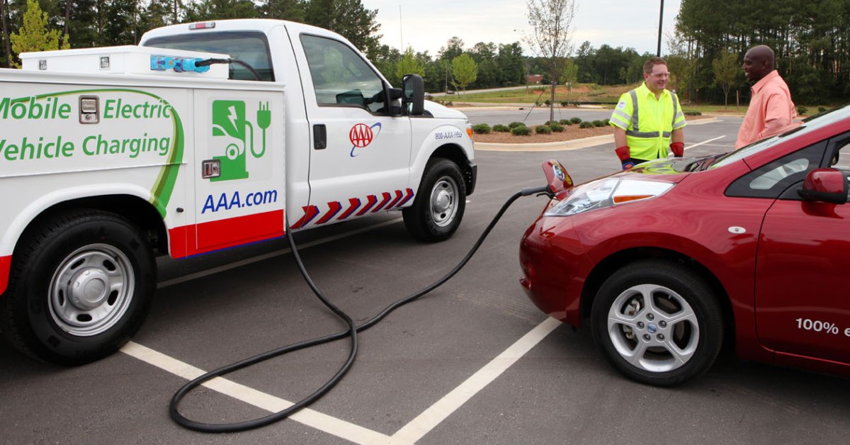 #electricpowered #EVVehicle #greenpower  
     #EVVehicles
AAA what's in the back of the truck?
What's the energy source?
A diesel powered generator?
How much is this going to cost?
How long will this take?