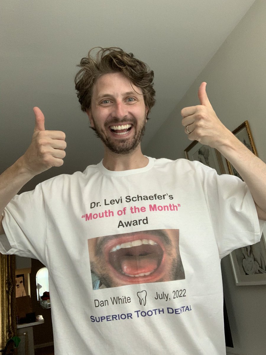 atdanwhite's tweet image. Ok, I love my dentist.