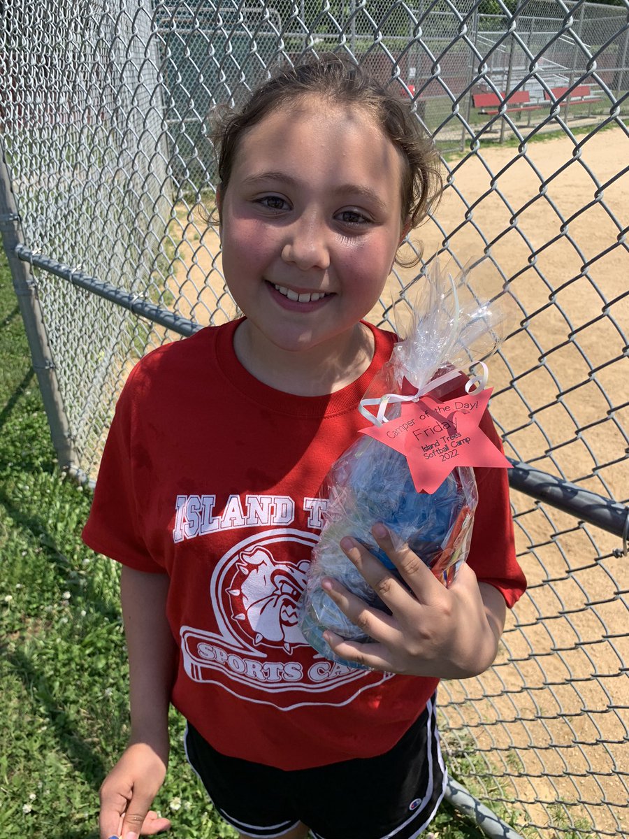 MrsCappadona's tweet photo. Mia is our Friday “Camper of the Day!”
Excellent job behind the plate today! https://t.co/WYd5WlQBGw