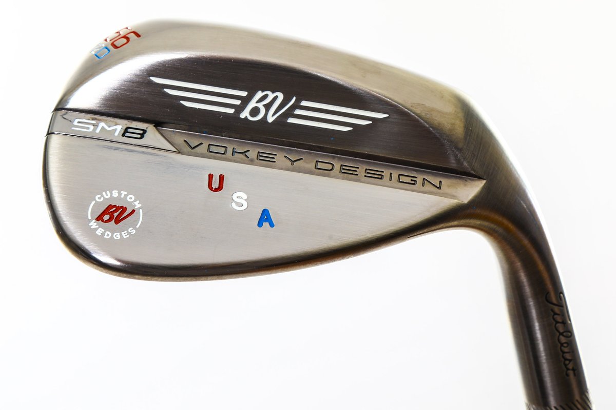 2ndSwingGolf's tweet photo. HOLIDAY GIVEAWAY! We're giving away a @Titleist Custom USA-themed Vokey SM8 56° wedge (D Grind) To enter:

⛳ Follow @2ndSwingGolf.
⛳ Like &amp; Retweet this tweet.
⛳ Tag 2 golfers you're teeing it up with over the holiday weekend!

Good luck! We'll announce a winner Tuesday 🇺🇸 https://t.co/YUZ4a0DmZ7
