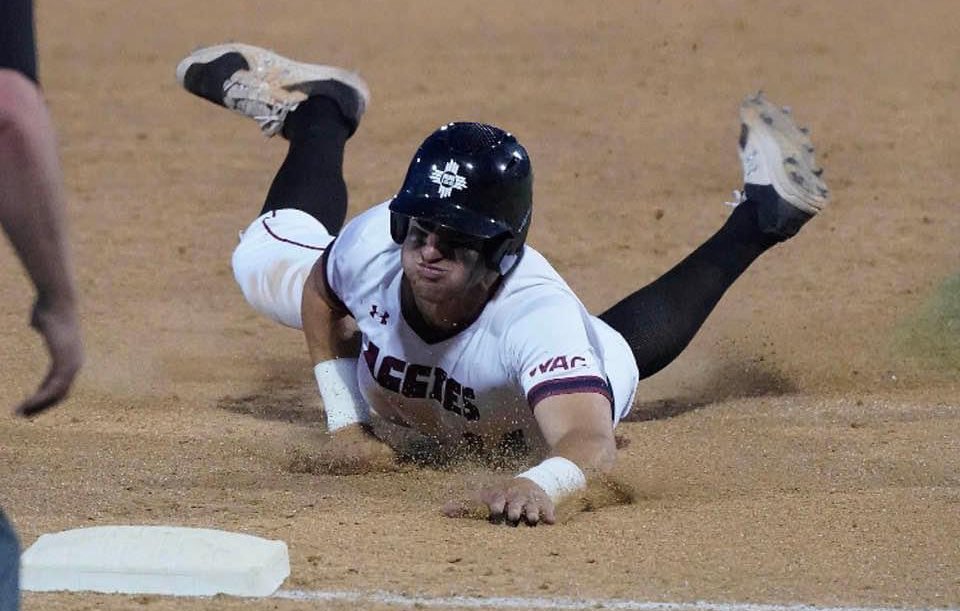 youngpbp's tweet photo. Happy Birthday, legend. 🐐 

👊 @Tomtabak 

@NMStateBaseball | #AggieUp https://t.co/48acd106qe