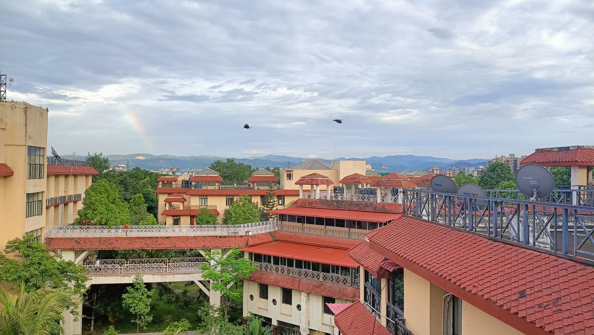 himadree's tweet photo. The Rainbow 🌈 Catchers ❤️
#naturelovers #NaturePhotography #nature #RainbowOfJoy #rainbow #Guwahati #Office365 #office #dispur #SECRETARIAT #Assam #coloursplash #colours #familia #officefamilia #WorkLifeBalance https://t.co/xDthAc6gaG