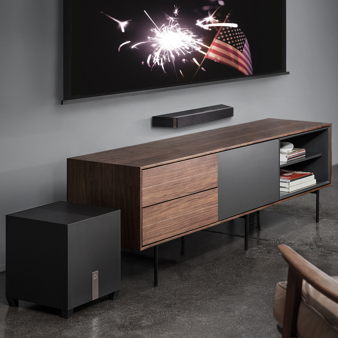 Shop our Independence Day Sale and save up to $350 on speakers, subwoofers, and our most advanced sound bar. With interest-free financing and 60-day returns, you can try them out risk-free. bit.ly/3ubSuap #definitivetechnology #independencedaysale