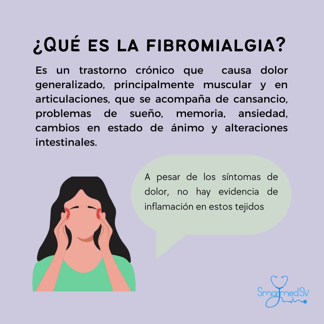 SmartMed_sv's tweet photo. Hablemos sobre 🔹Fibromialgia🔹
Escrito por Dra.Zulma Sosa @ZulmaSosa95  #SmartMed_sv #smarttalksv https://t.co/9UwdwGwotr