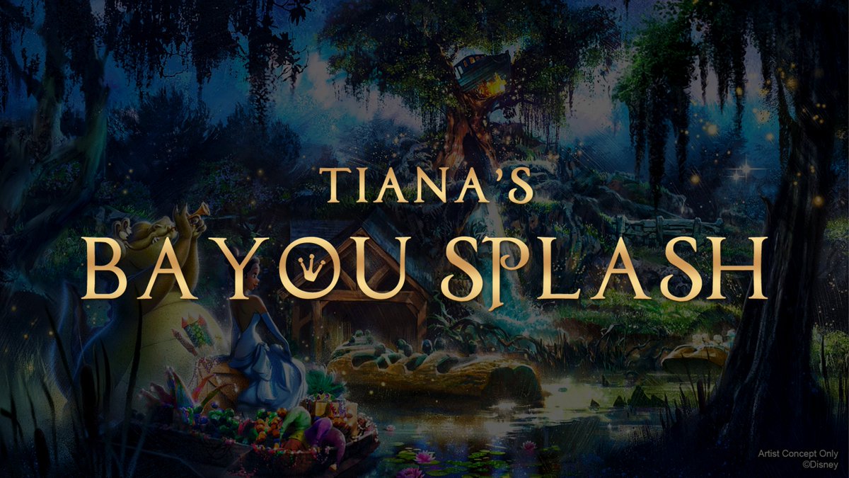 I don't get why it's so hard to come up with ride names that don't overuse the word 'adventure'. C'mon Imagineering or marketing or whoever decides this! I came up with these within minutes of hearing the name: Tiana's Bayou Falls Mardi Gras Mountain Tiana's Bayou Splash