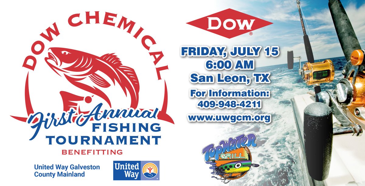 UWGCM's tweet photo. We are just two weeks out from our Dow Chemical Fishing Tournament! This is a team saltwater fishing event with individual categories. Adults and youth welcomed.

Register at https://t.co/lx9H0UYM7n https://t.co/TaKMR4MduG