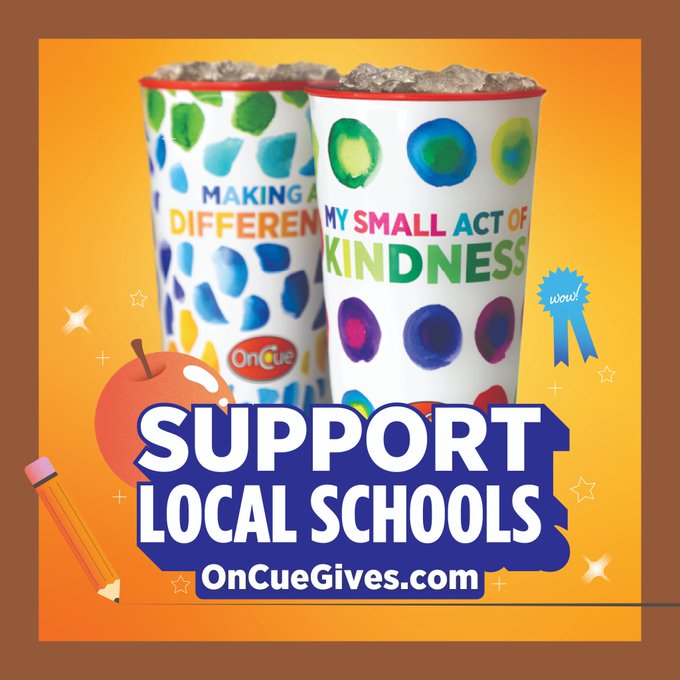 Edmond Public Schools (@edmondschools) on Twitter photo Support Local Schools cups are back in OnCue convenience stores! <a href="/oncueexpress/">OnCue Express</a> contributes 50 cents from each reusable cup purchased to each store’s local school district/partnering foundation.
The cups are available through Sept. or as long as supplies last. #EPSLeads Support Local Schools cups are back in OnCue convenience stores! <a href="/oncueexpress/">OnCue Express</a> contributes 50 cents from each reusable cup purchased to each store’s local school district/partnering foundation.
The cups are available through Sept. or as long as supplies last. #EPSLeads