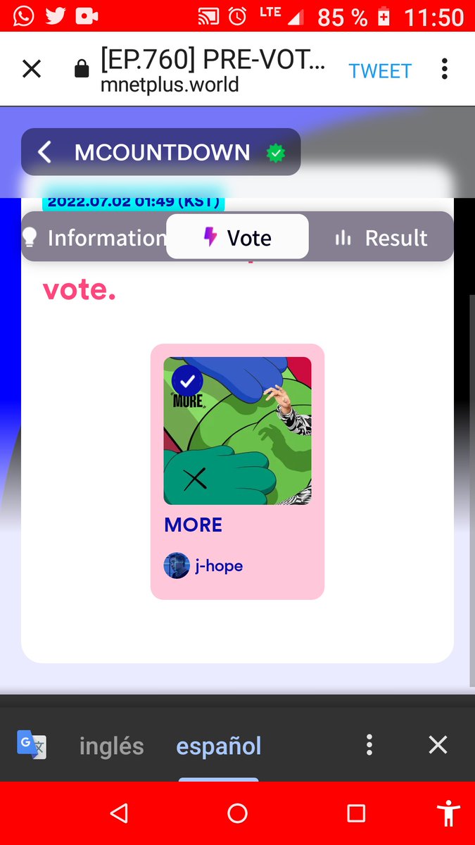 ElenaBebe9's tweet photo. @thehobiprint Ya vote 

Vamosssss army si se puede si se puede 💞 https://t.co/4yK7xsmH3m