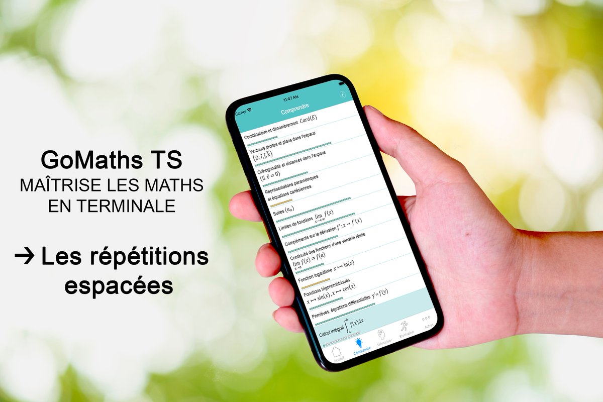 GoMathsTS's tweet photo. Réussir en #Mathématiques en #terminale
Qu’est-ce que la méthode des répétitions espacées ?

https://t.co/JJB9vIv34y https://t.co/rzjXEzflxl