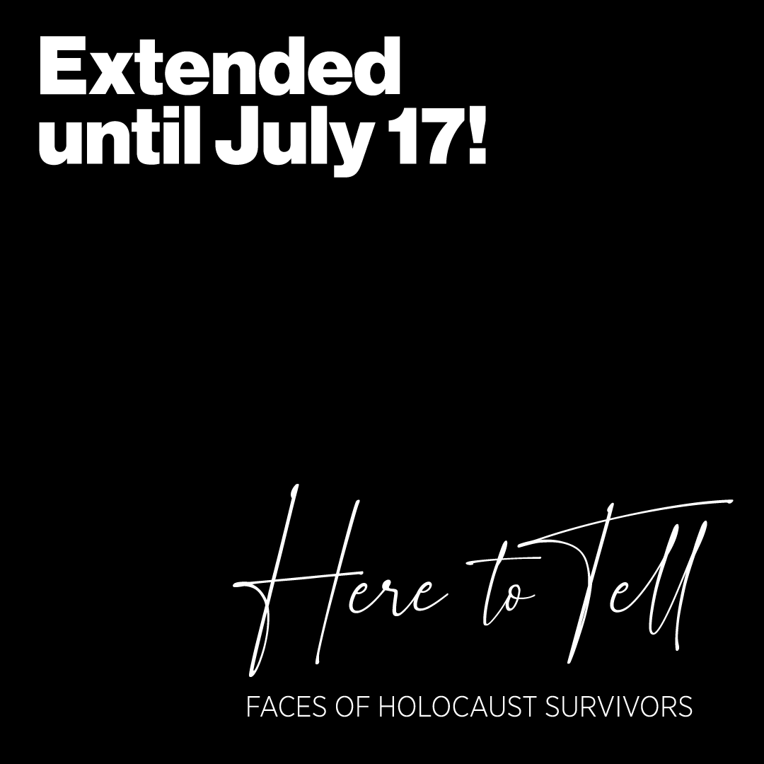 This just in! Here to Tell: Faces of Holocaust Survivors will continue at Glenbow at The Edison until July 17, 2022. 

Reserve your timed tickets ➡️ bit.ly/3yDuJe2

#HereToTell #HolocaustRemembrance #GlenbowAtTheEdison
