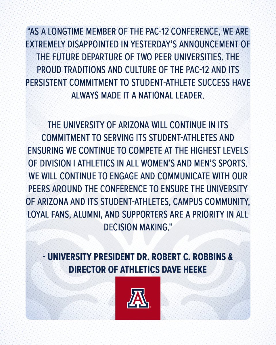 Arizona Athletics tweet media