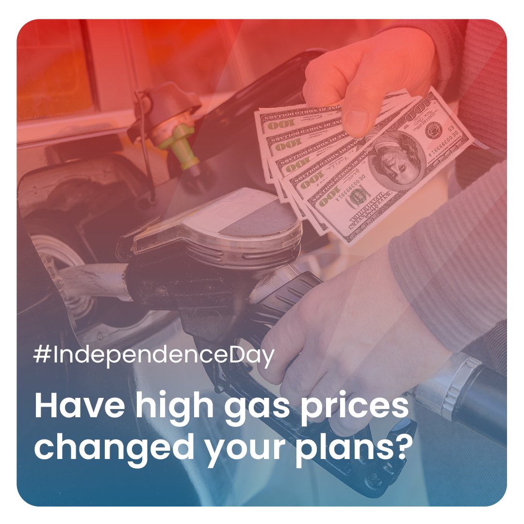 As we gear up for Independence Day we're curious: have high gas prices changed your plans? Let us know in the comments. #gasprices