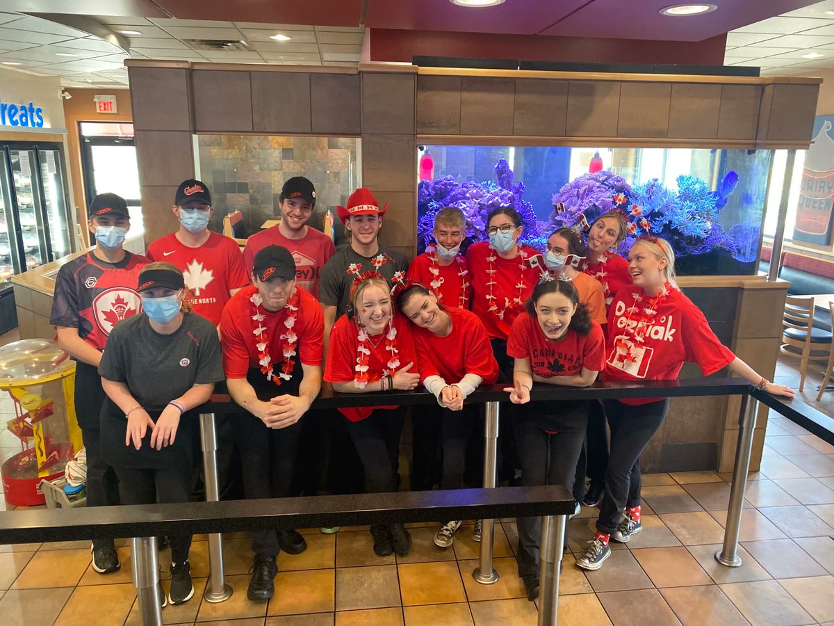 Happy Canada Day!❤️🤍Come stop by to visit our DQ team and grab something to enjoy! We are open until 11:00pm and hope to see you!