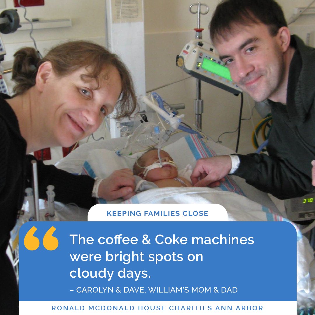 William Foley was diagnosed with Transposition of the Great Arteries on the day of his birth. "RMHCAA provided space to reset, recharge, and pretend like things were normal," said Carolyn &amp; Dave. Please give to help more families. bit.ly/3vGNbyu  #keepingfamiliesclose