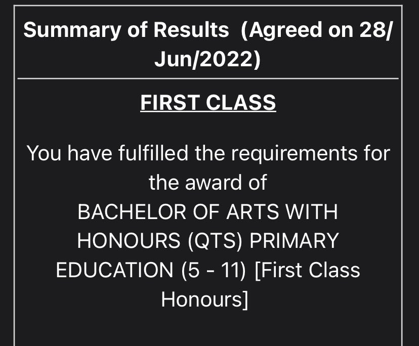 MissNealeteach's tweet photo. Graduating with a FIRST🤩🥳 so happy, can’t wait to get started with my own class in September!❣️ https://t.co/OekpIeqkNL
