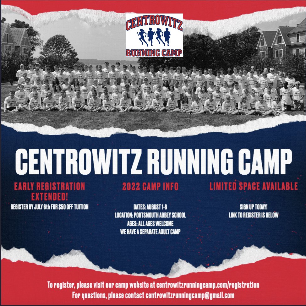 centroruncamp's tweet photo. Early Registration for Camp extended to July 6th - sign up today! Limited spots are still available! https://t.co/rRjVvrRF7M