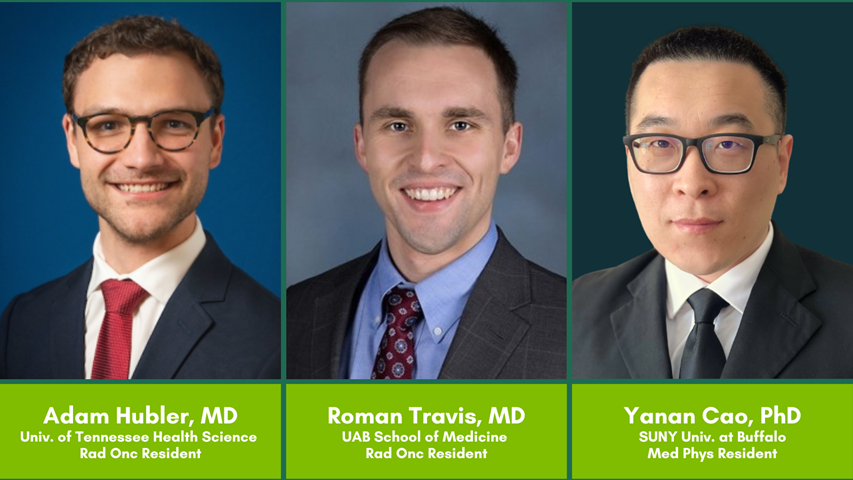 UABradonc's tweet image. Please join us in welcoming our department’s newest residents! Today, Adam Hubler, M.D., and Roman Travis, M.D., join the @UABradonc team, and Dr. Yanan Cao, Ph.D., joins the @UABmedphys team! @UABHeersink
