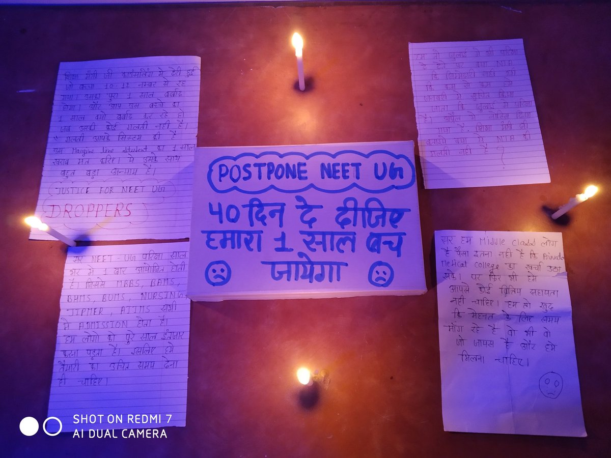 dentodontics's tweet photo. #CandleMarchForNEETUG

This is voice of Students 
If academic session is starting from September 2022 then hold #NEET2022 in July but if it's starting in 2023 then why to rush 
Give some time for preparation

Or give another attempt https://t.co/TWSOAO1VkH