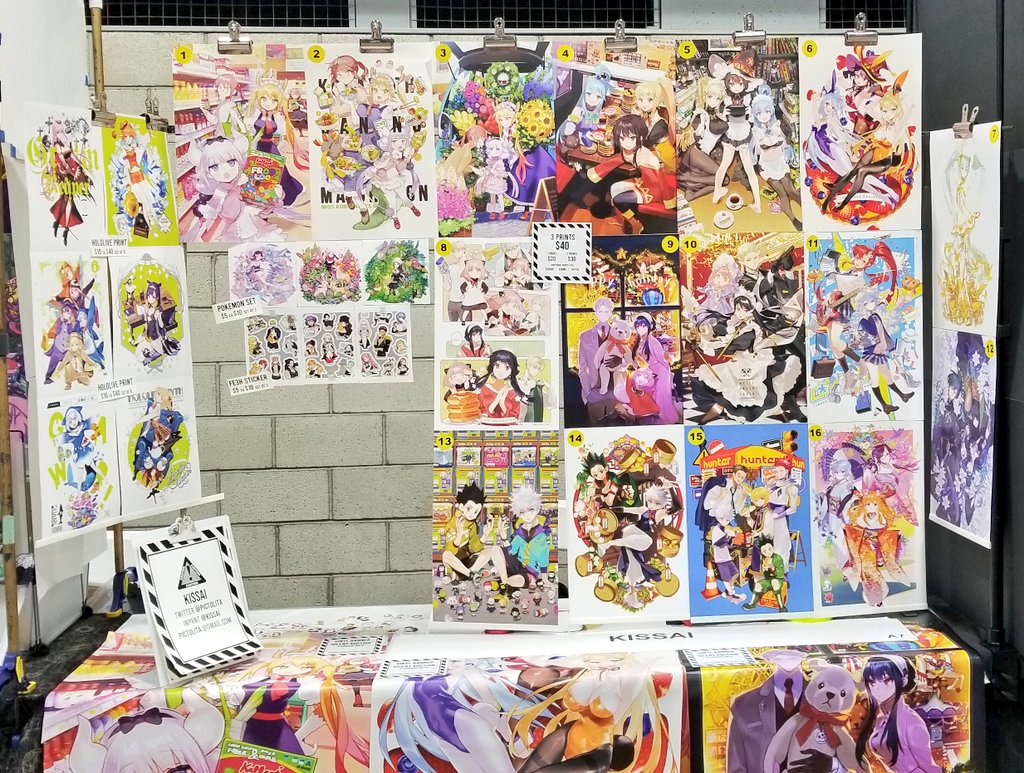 Ey Im not civil enough to make a #AX2022ArtistAlley catalogue.. so heres my booth at artist alley A7 see you there♥ #AnimeExpo #AnimeExpo2022