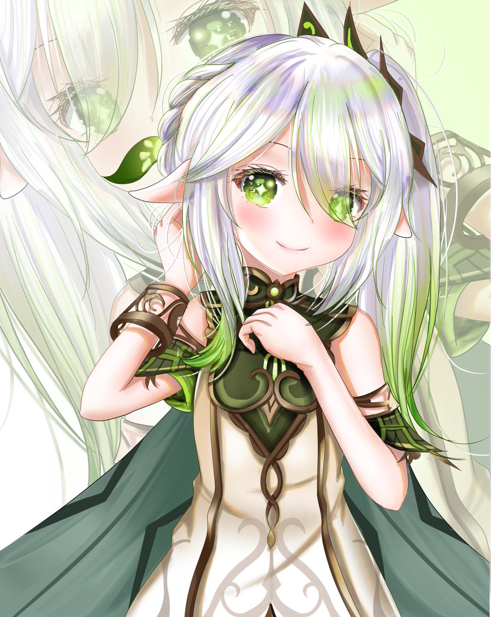 Rasyve's tweet photo. クサナリ(草の神) <3
Mhy don't sue me :D 

(Genshin should remodel their Loli characters...) 

#原神 #GenshinImpact #Genshinfanart  #ロリ #sumeru #kusanali #銀髪ロング https://t.co/Uf29vwk3YA