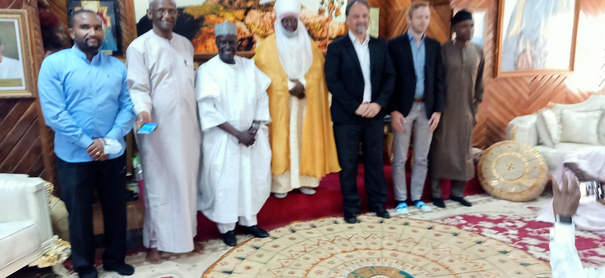drmuanya's tweet photo. Today, #Gavi team led by @Dr_Setayesh Hamidreza accompanied by #WHO & other partners paid advocacy to Emir of Kaltungo, #HRH Engr Sale Muhammad Umar, OON as part of their mission to supervise ongoing integrated SIA & #ZDROP to reach all unimmunized children in Gombe State https://t.co/9djvb0LH4u