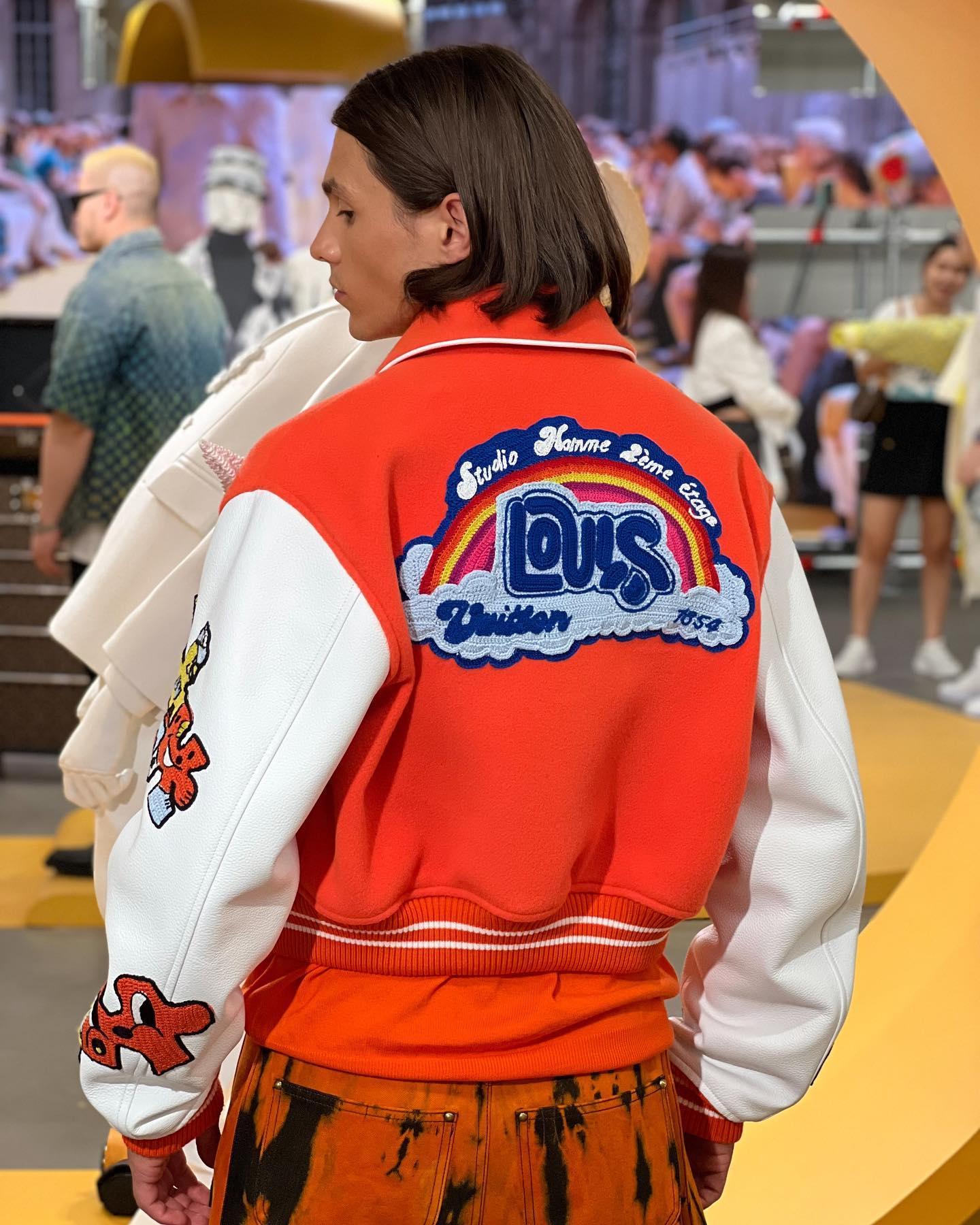 varsity jacket red louis