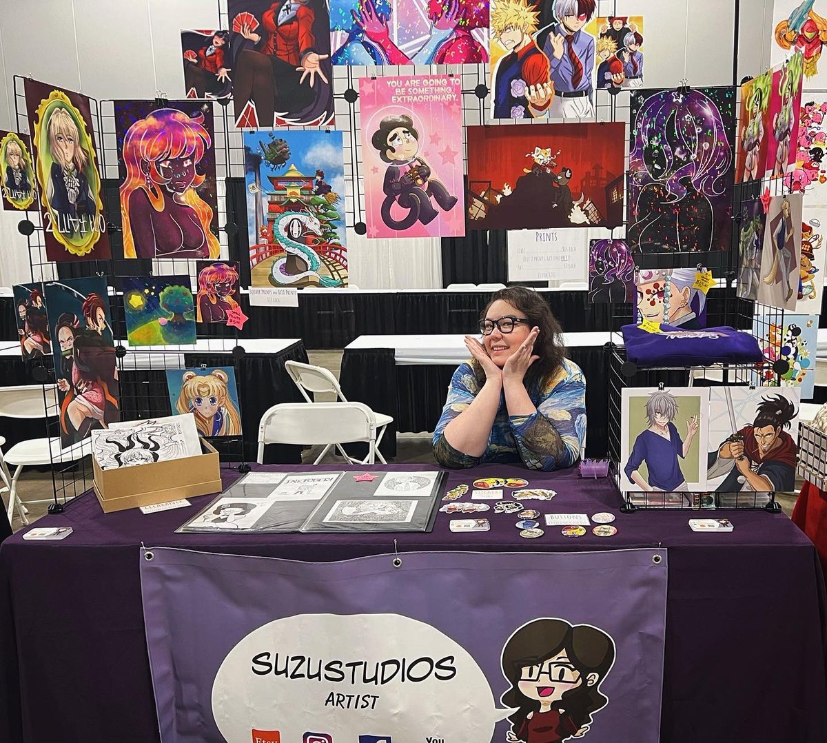 StudiosSuzu's tweet photo. Hello from @fanexpodenver !! Come find me and say hi, I’ll be here all weekend~! I am booth 390A in Artist Valley by the Food Court and Kids Lab!
#denverfanexpo #fanexpo #fanexpodenver #fanexpo2022 #denverfanexpo2022 #fanexpodenver2022 #artistvalley #artistvalleyfanexpo https://t.co/cZwe4wboDI