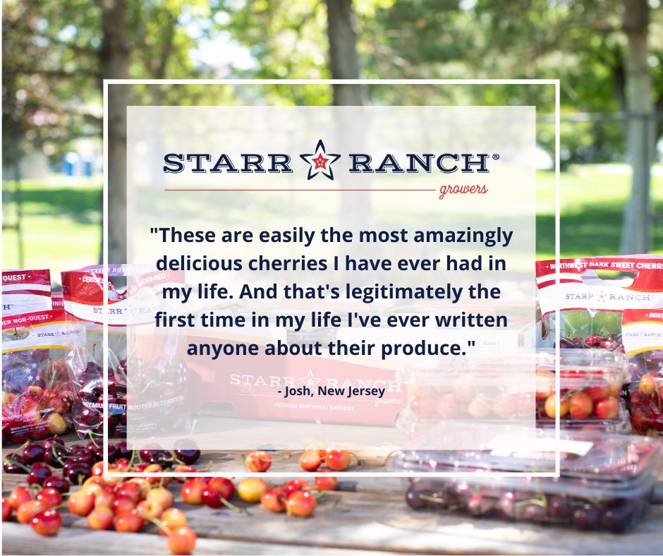 Walking into a fresh month with some feel-good feedback 😍🍒👏 #NothingBeatsNWGrown #Cherries #July #Summer