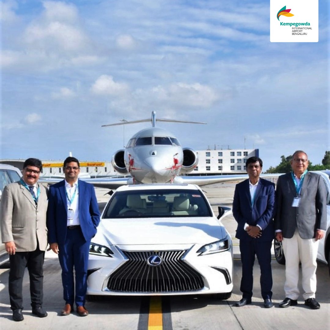 BLRAirport's tweet photo. Lexus has partnered with us for the movement of VIP guests between the aircraft and the VIP Terminal. This partnership with #Lexus will offer our premium guests an exclusive on-ground experience when they travel through #BLRAirport. #cars #luxury #VIPTerminal #Bengaluru https://t.co/vt4NFC79Ra
