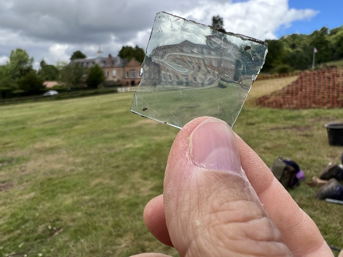 context_one's tweet image. The 3rd day of our #exavation @CourtCrowcombe for @QuantockLPS and a great day of digging. More occupation evidence including copious amounts of window glass and lead work, a 13th century Ham Green jug handle, a stone door jamb, and, of course, a brick-vaulted #victorian drain.