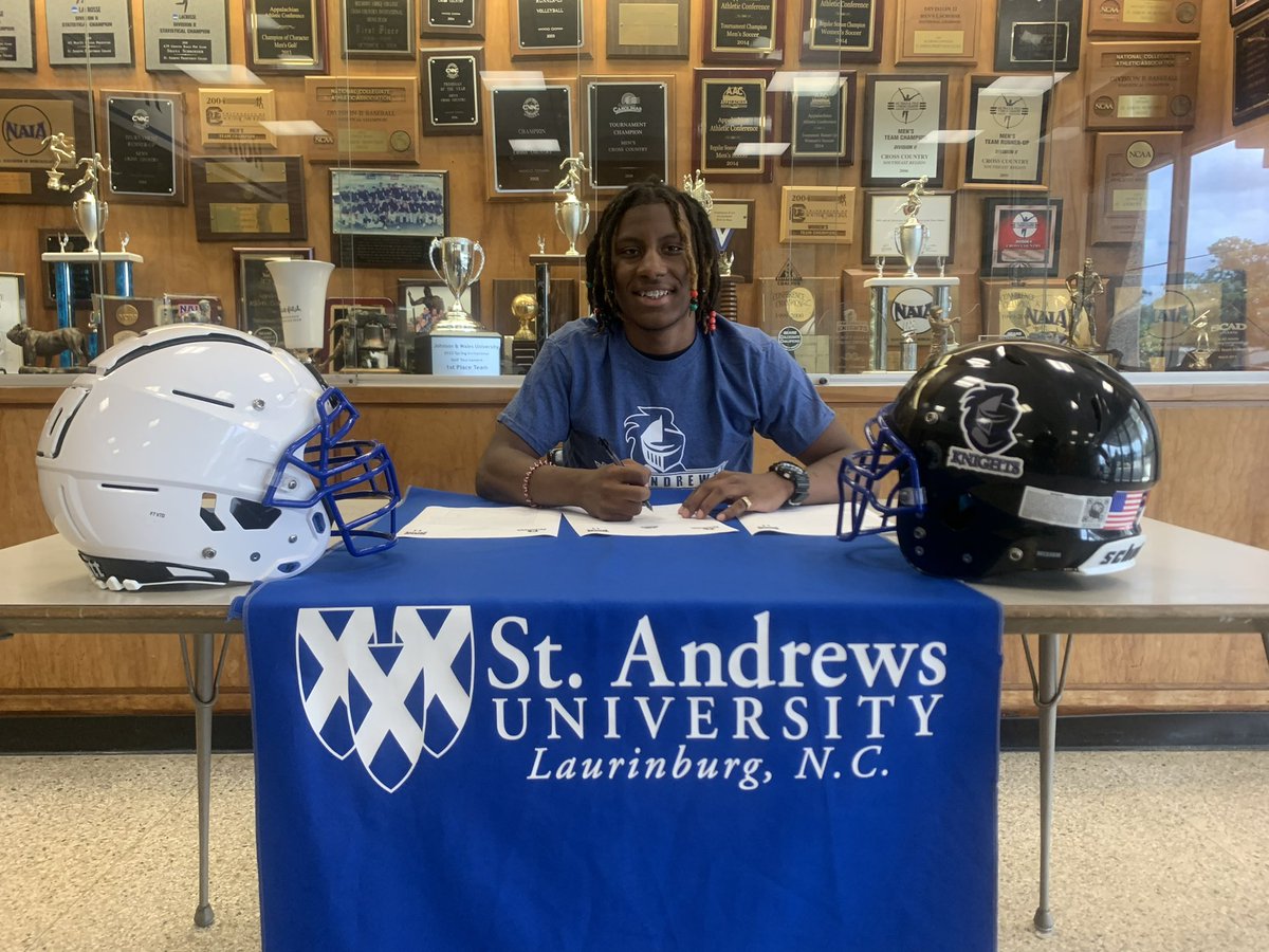 Welcome <a href="/CMadden32/">Caleb Madden 9</a> who committed to play football and continue his academic excellence at  <a href="/SAUKnights/">St. Andrews Knights</a> . We are incredibly elated to sign former <a href="/AHSCougarsFB/">Asheville High School Football</a> Team Leader and Running Back to Knight Nation! #knightscreed22