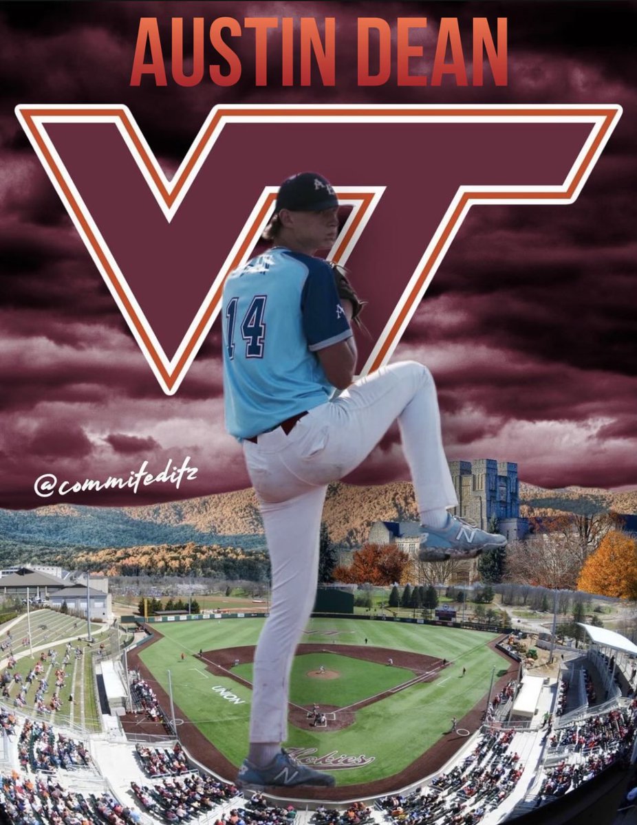 Bishop Ireton 2025 6’7” forward Austin Dean has committed to play BASEBALL at Virginia Tech! Austin is a very good basketball player but he was one of the top high school prospects in the country as a 6’7” left handed picture! Congratulations “Big Unit”!