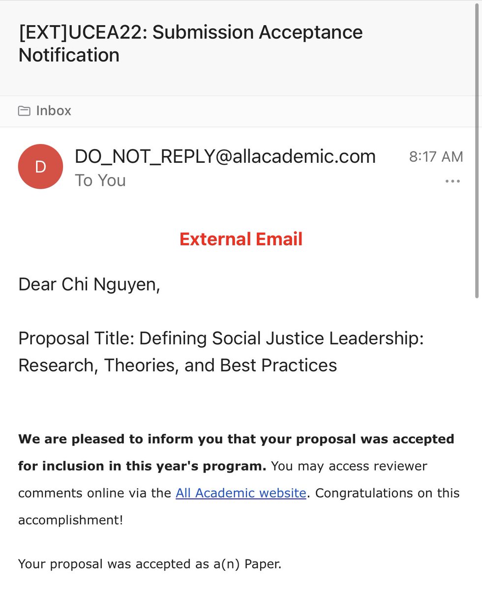 Thanks <a href="/UCEA/">UCEA</a> reviewers and organizers for believing in my work. See you in Seattle! #ucea2022