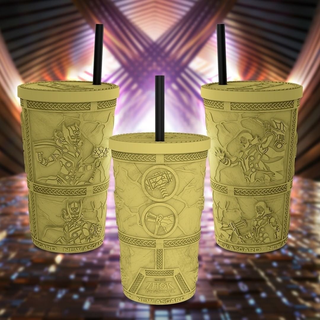 MarvelFlix's tweet photo. Este será el vaso que venderá Cinemark para 'THOR LOVE AND THUNDER' en Argentina. https://t.co/kFEu0PsC2A