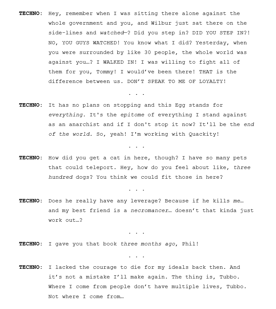 DSMP transcriptions 💡 on X: A tribute to Technoblade with some quotes  from his character. His creation and legacy are extremely inspirational and  will continue to live on in ours and plenty