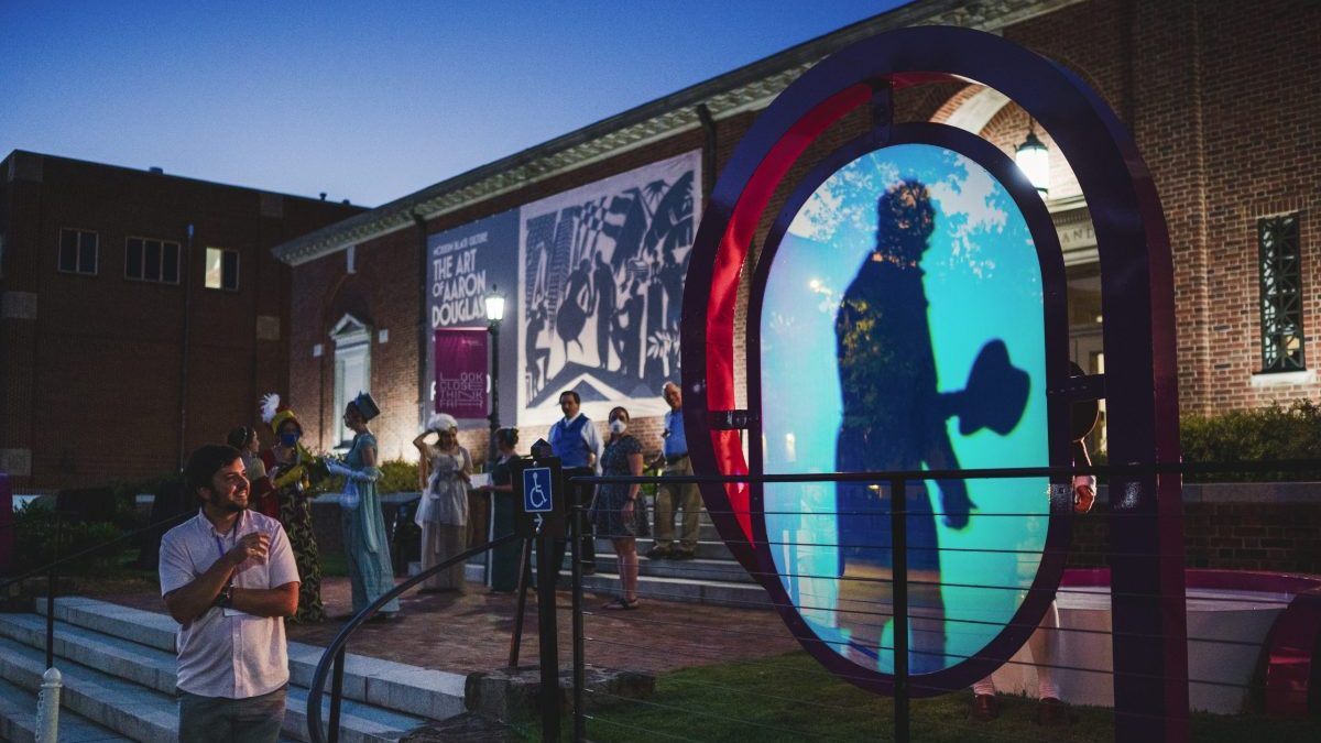 TheWellUNC's tweet image. Have you passed by the magenta archways on @AcklandArt’s terrace? They’re part of an interactive, reflective installation that invites visitors to stay and play. go.unc.edu/Hk4g5