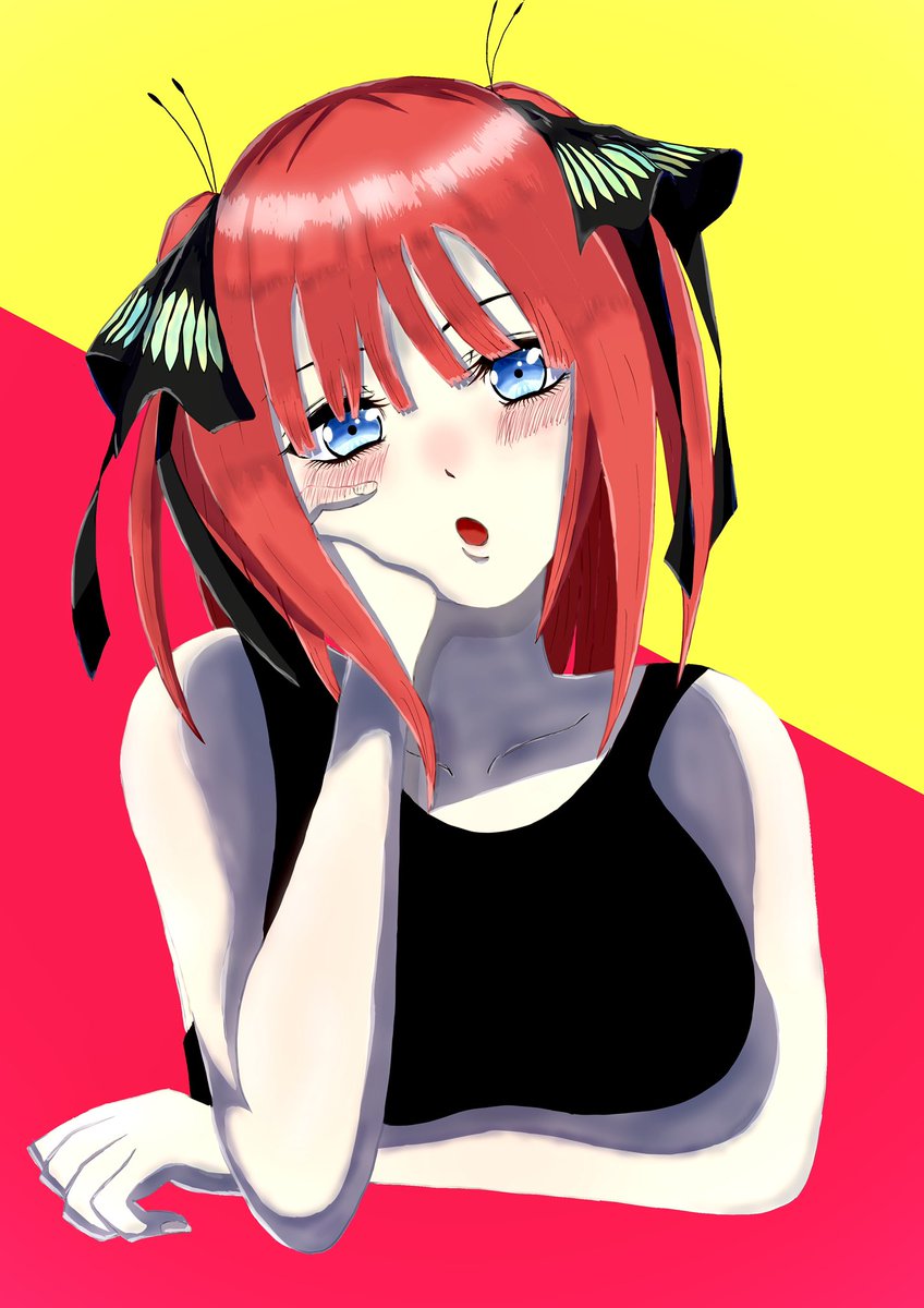 Masatinn（マサちん）さんがTwitterに投稿した中野二乃(五等分の花嫁)のイラスト。