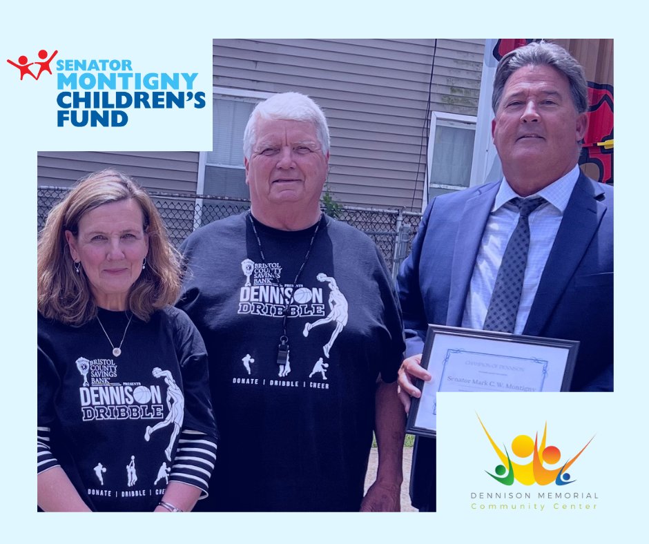 DennisonCenter's tweet photo. It truly takes a village to give children opportunities to grow. Thank you, Senator Montigny, and the Senator Montigny Children’s Fund for your generous grant towards our Summer Programs.

#community #summerfun  #montignychildrensfund #montignykids https://t.co/ZAjBauzMj2