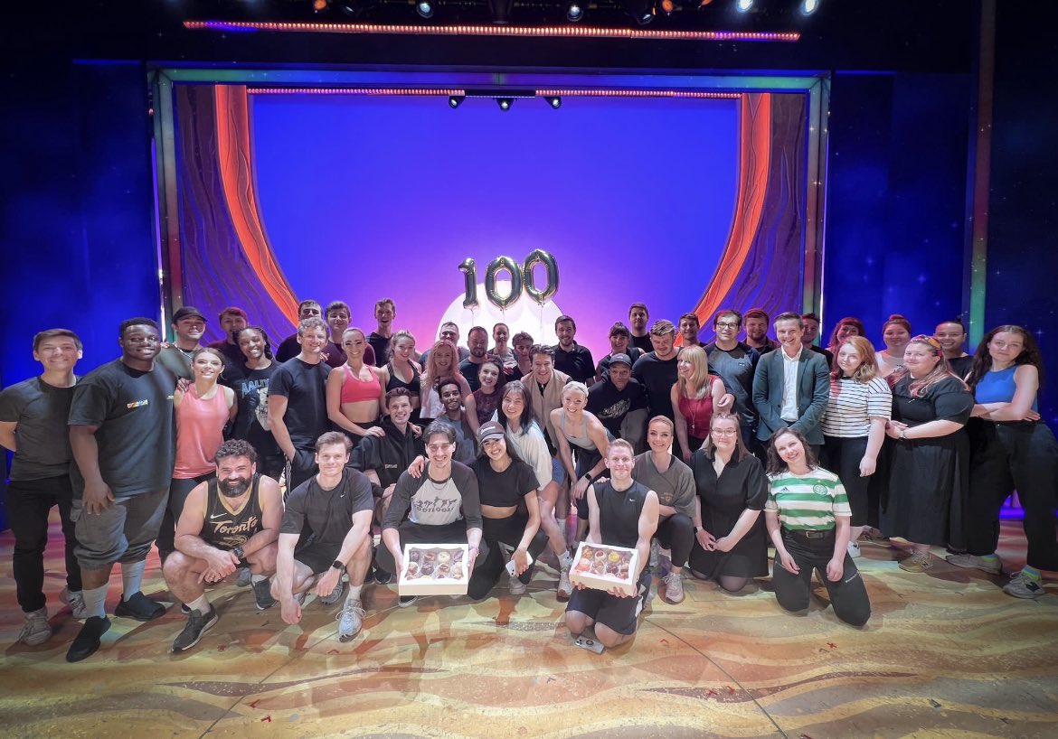 Happy 100th show to this amazing bunch of dreamers! <a href="/JosephMusical/">Joseph the Musical</a>