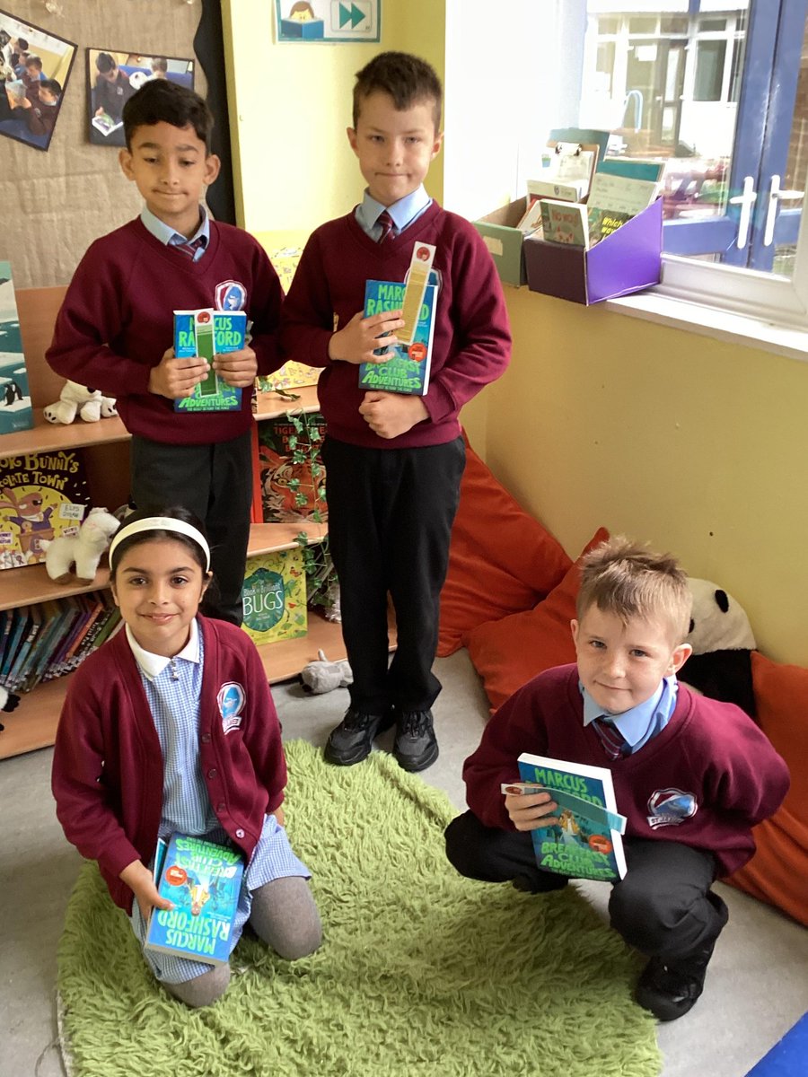 Nurture_StJames's tweet photo. We'd like to say a huge thank you to @magic_breakfast @MarcusRashford @MacmillanKidsUK We had some extremely happy children when they recieved their free books. @church_prim https://t.co/p85JEdPynM