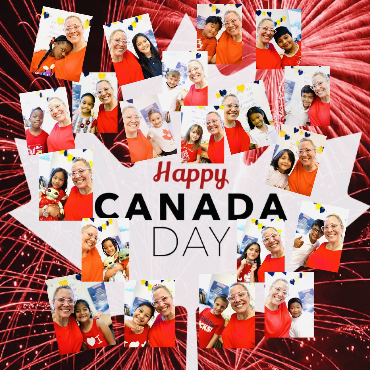 MsGluchowski's tweet photo. Happy Canada Day from our Amazing Angel Crew 🇨🇦😇! Wishing you all the best on your next adventures. It has been such an honour to be your Grade 1/2 Teacher ! “Don’t cry because it’s over, smile because it happened.” -Dr. Seuss #tcdsb #strobert @principalrock70 @ChristinaTaddeo https://t.co/q1XVMSHZzx