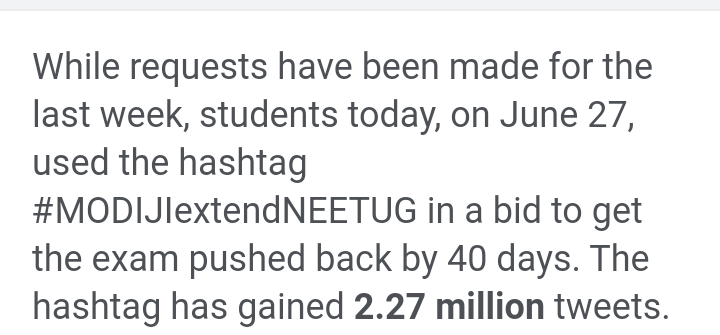 Arya__1999's tweet photo. #postponeneetug2022 
#postponeneetug2022 
#CandleMarchForNEETUG 
#DharmendraPradhanHelpUs 

🔊🔊Students never ask to cancel the exams .They are just requesting to postpone it.🙏🙏
#extendneetdate https://t.co/g7vFDFdTRt