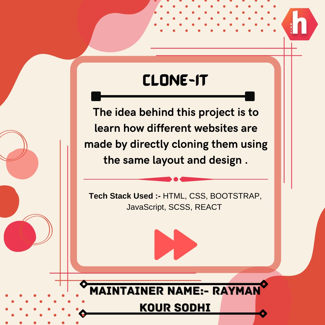 RaitHackclub's tweet photo. Hello guys some good project information 🤩🤩😎😎 https://t.co/vKxitzWID4
