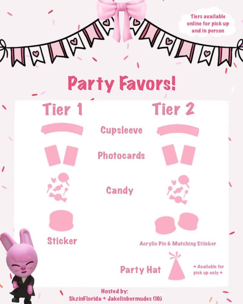 skzinflorida's tweet photo. 🥳Binnies Bithday Bash🥳
(A Dwaekki celebration)
⏰ 1-5pm 
📍 KftDavie &amp; Blended Bistro 
💗Dresscode: pink
🎟 Raffles: $3
🛒Tier available online
❗️Please read the full thread for details❗️#skz #changbin #dwaekki #skzinflorida https://t.co/8qo0tH9mtz