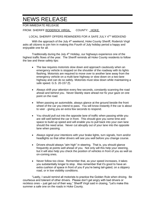 Check out this message from the Sheriff about the holiday weekend.  #rhchamber #FourthOfJuly #BeSafe #HaveFun
conta.cc/3IbeMPk