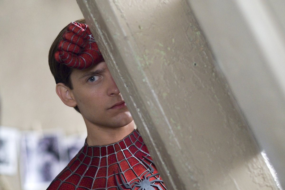 RT @EARTH_96283: Spider-Man 3 (2007)
Publicity still of Tobey Maguire in the suit https://t.co/t8hCR6A8UP