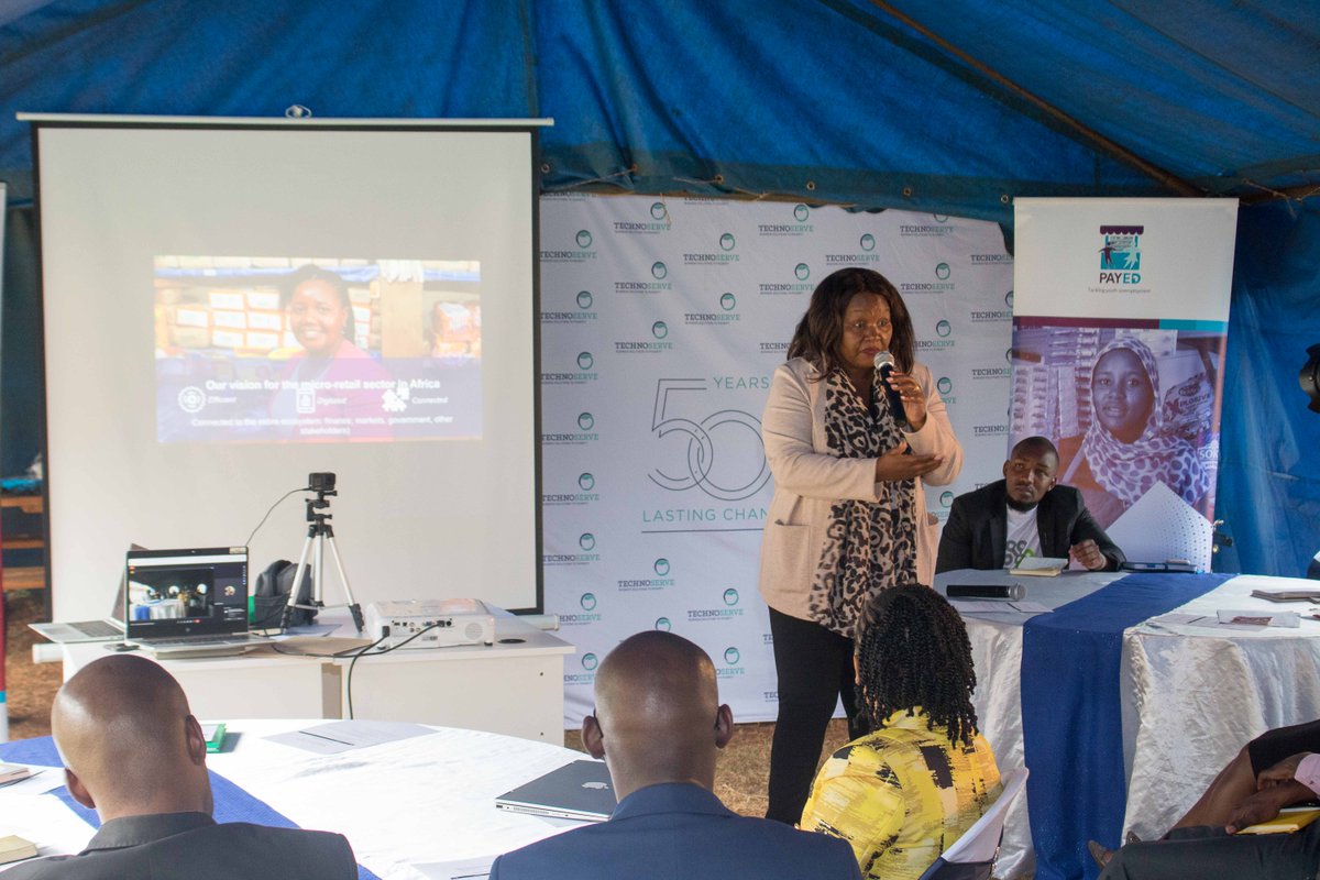 TechnoServe's tweet photo. Bundled #tech makes everything easier--especially when you're a #smallbusiness owner in Africa.
The TechnoServe team in Kenya held a vendor showcase for their "Duka One-Click" all-in-one digital platform for small shops, or "dukas." Learn more: https://t.co/x1dXMMAdQw
#SmartDuka https://t.co/si0axQkaZ9