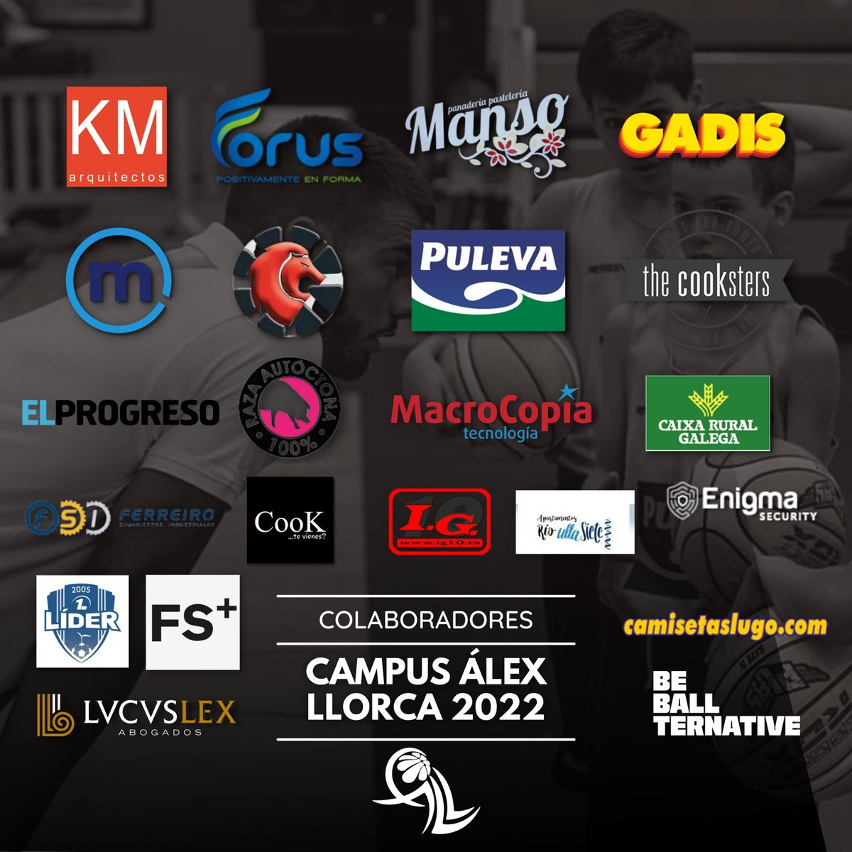 CampusLlorca's tweet photo. ⏩🏀El #CampusÁlexLlorca no sería lo mismo sin el soporte de nuestros colaboradores que ayudan a promover el baloncesto y la educación deportiva

😊¡Muchas GRACIAS por confiar en nosotros un año más!
Seguimos unidos 🤝
#7añosCampusÁlexLlorca #CampusÁlexLlorca #Lugo https://t.co/3ZRyxcC4GG