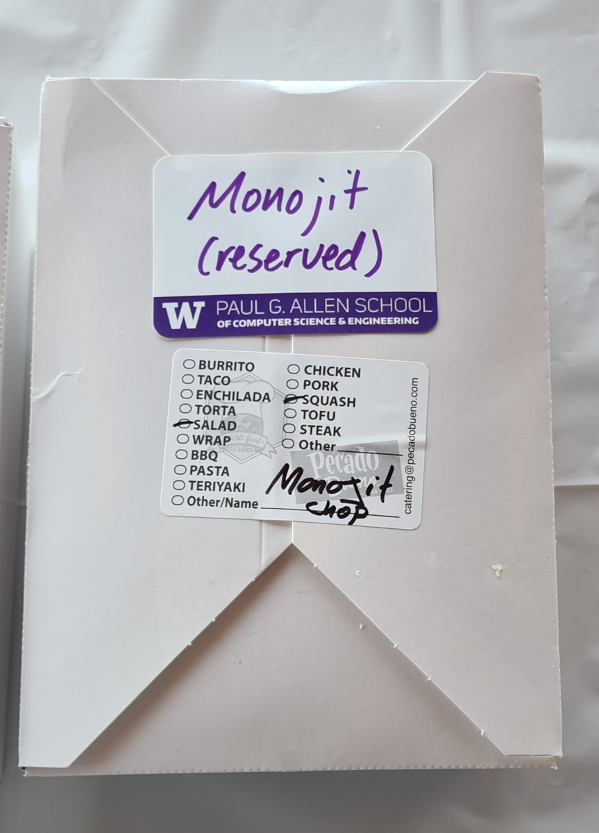 monojitchou's tweet photo. The first conference where I get a lunchbox specially marked for me 😍 Thank you @acmcompass for meticulously taking care of all the food constraints, for all the meals, even when it required to have something special for just one individual. #trueinclusion https://t.co/BawMAnRrxf