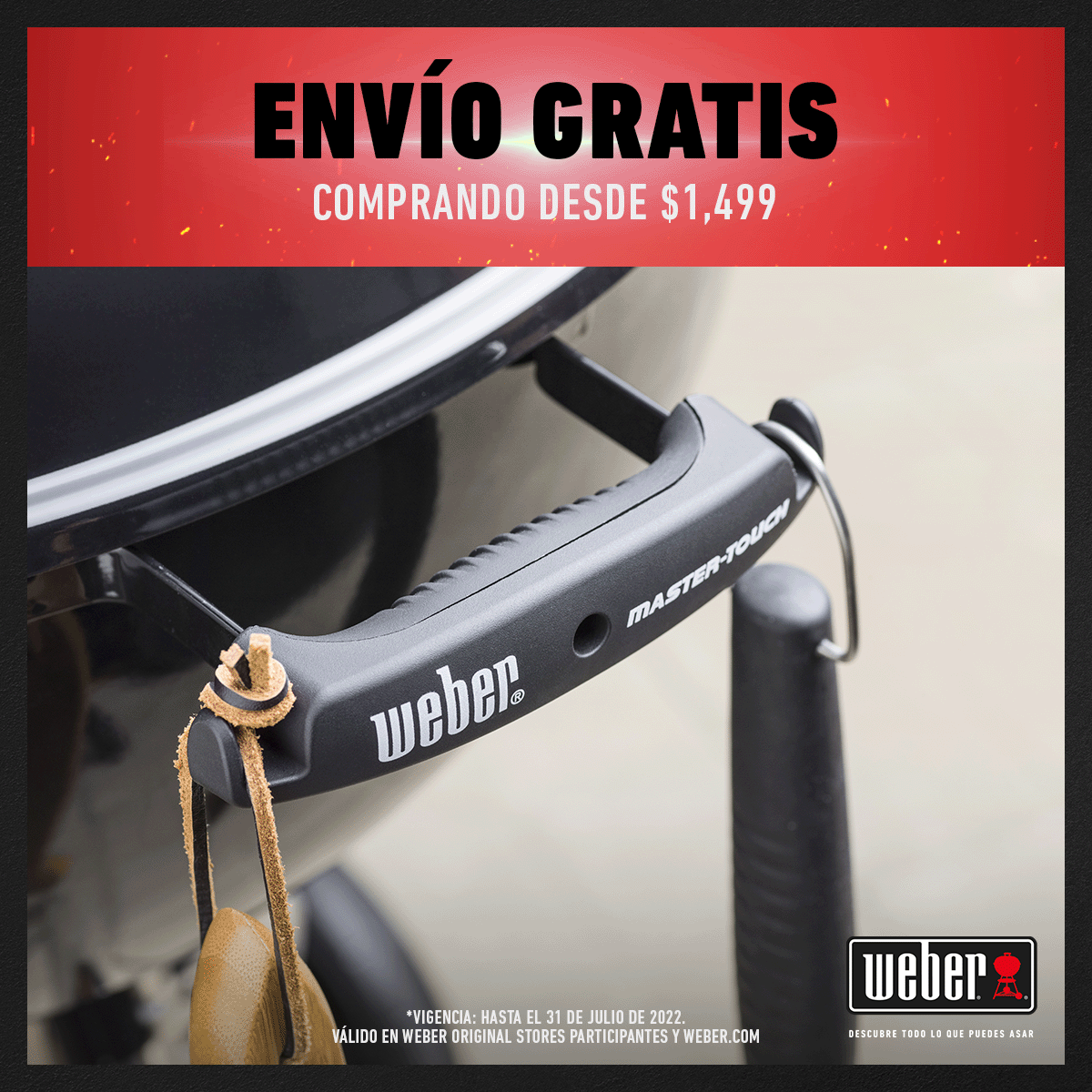 Webergrillmex's tweet photo. Estrena este verano asando con Weber 😉 👌 ¡Aprovecha 6 meses sin intereses y envío gratis! 
Te esperamos en Weber Original Stores y https://t.co/VKIteAAH3Y https://t.co/7DSJmVUB98